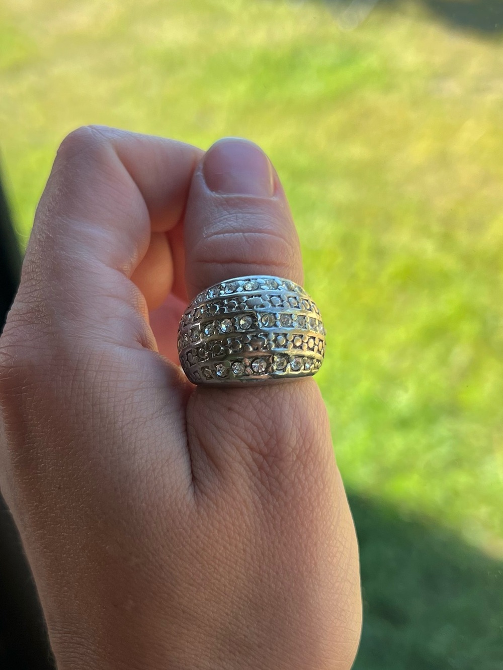 4 Silver Tone Rings - Picture 6 of 14